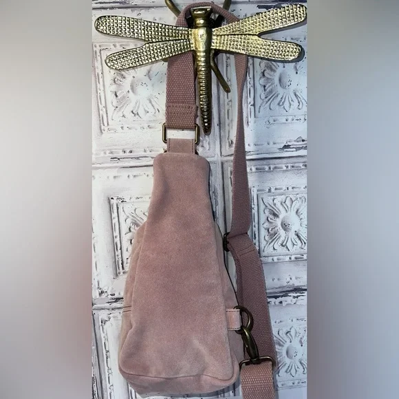 Free people Hudson sling bag dusty mauve pink new without tags never used - Picture 7 of 15